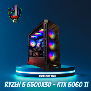PC Gamer RYZEN 5 5500X3D+ RTX 5060 TI