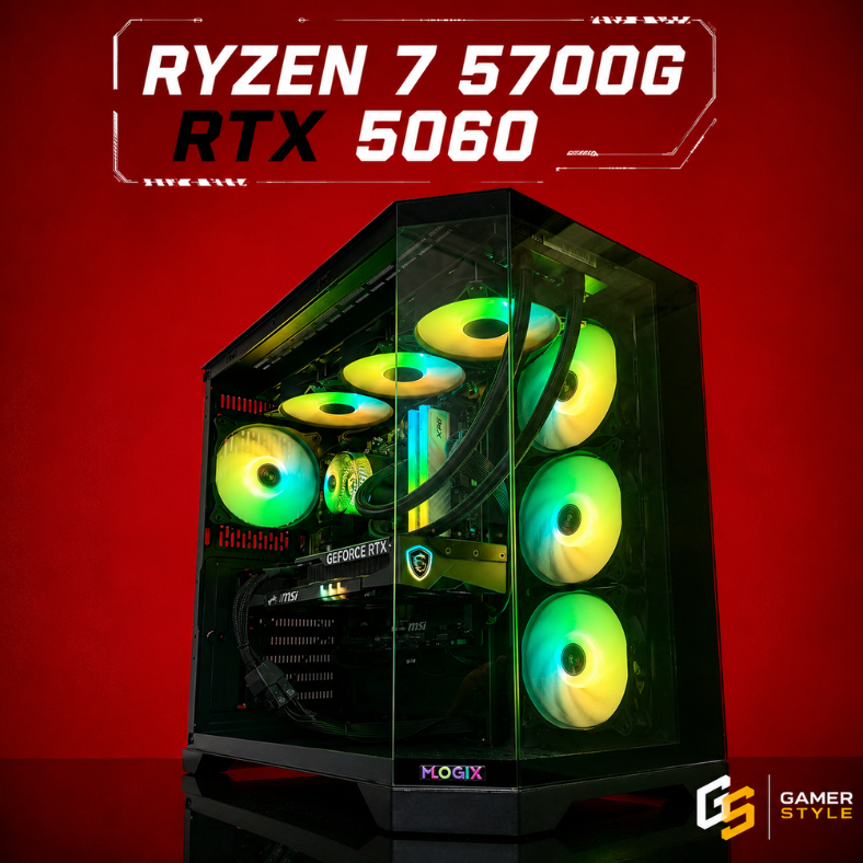 PC Gamer RYZEN 7 5700G + RTX 5060