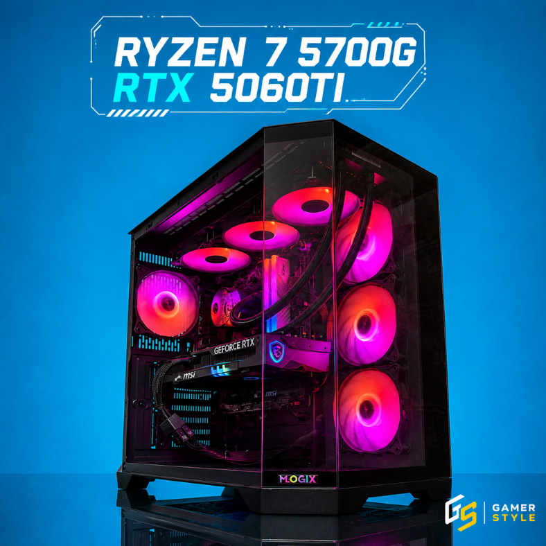 PC Gamer RYZEN 7 5700G + RTX 5060 TI