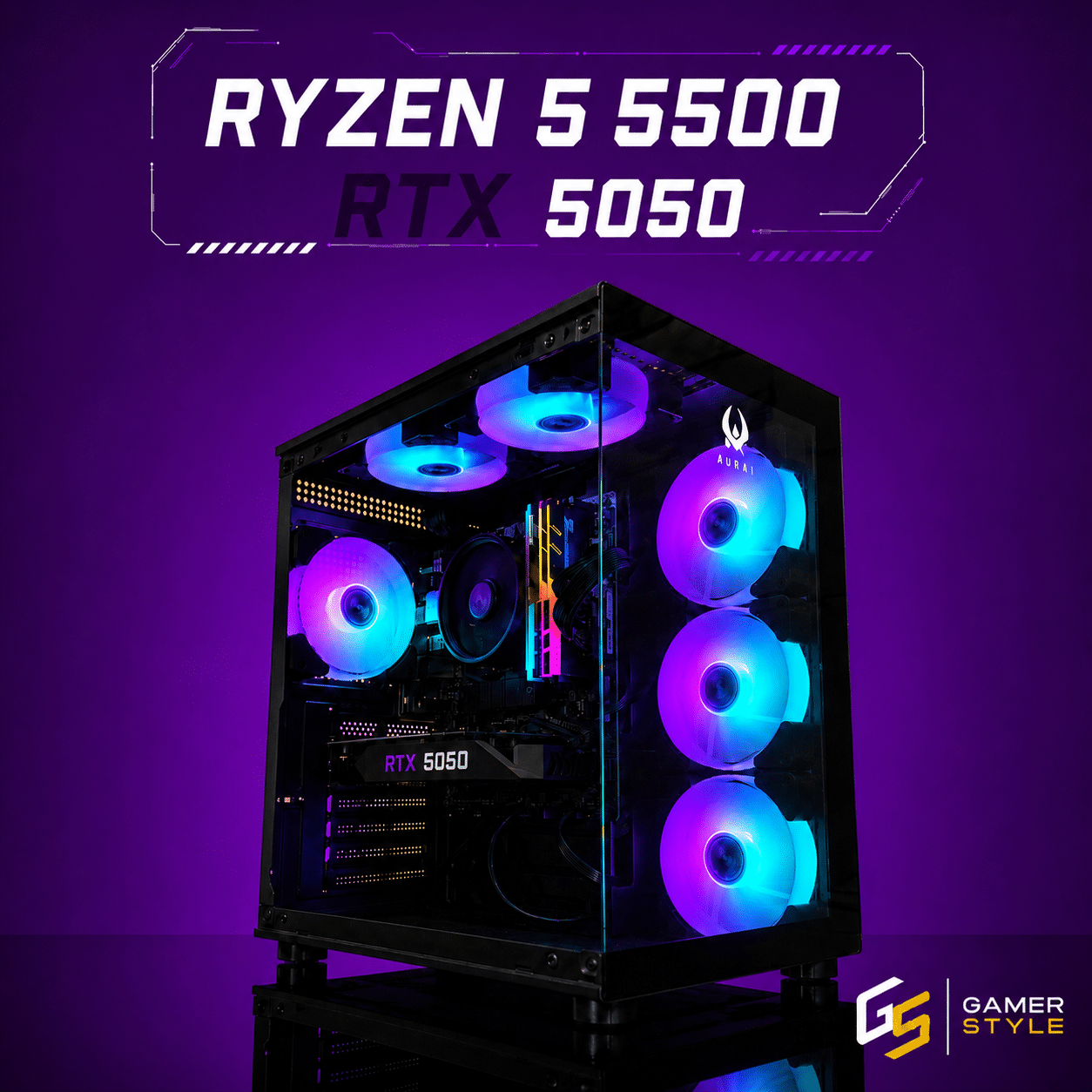 PC Gamer RYZEN 5 5500 + RTX 5050