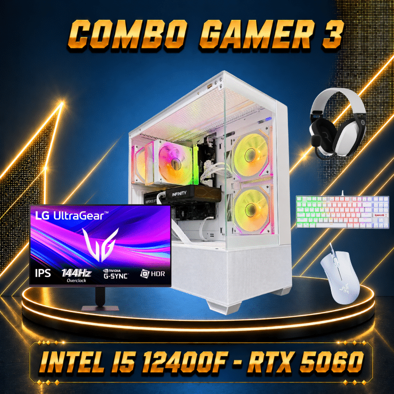 Combo Gamer N°3: INTEL I5 12400F + RTX 5060
