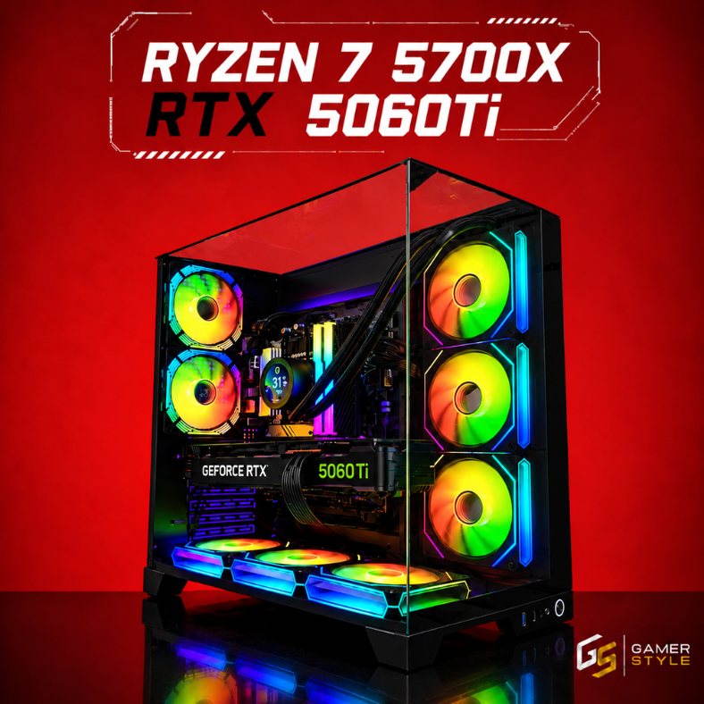 PC Gamer RYZEN 7 5700X + RTX 5060Ti